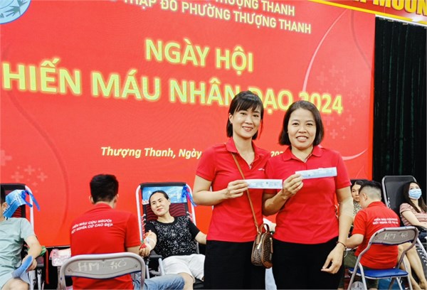 Trường Mầm non Ánh Sao tham gia Ngày hội hiến máu nhân đạo năm 2024.